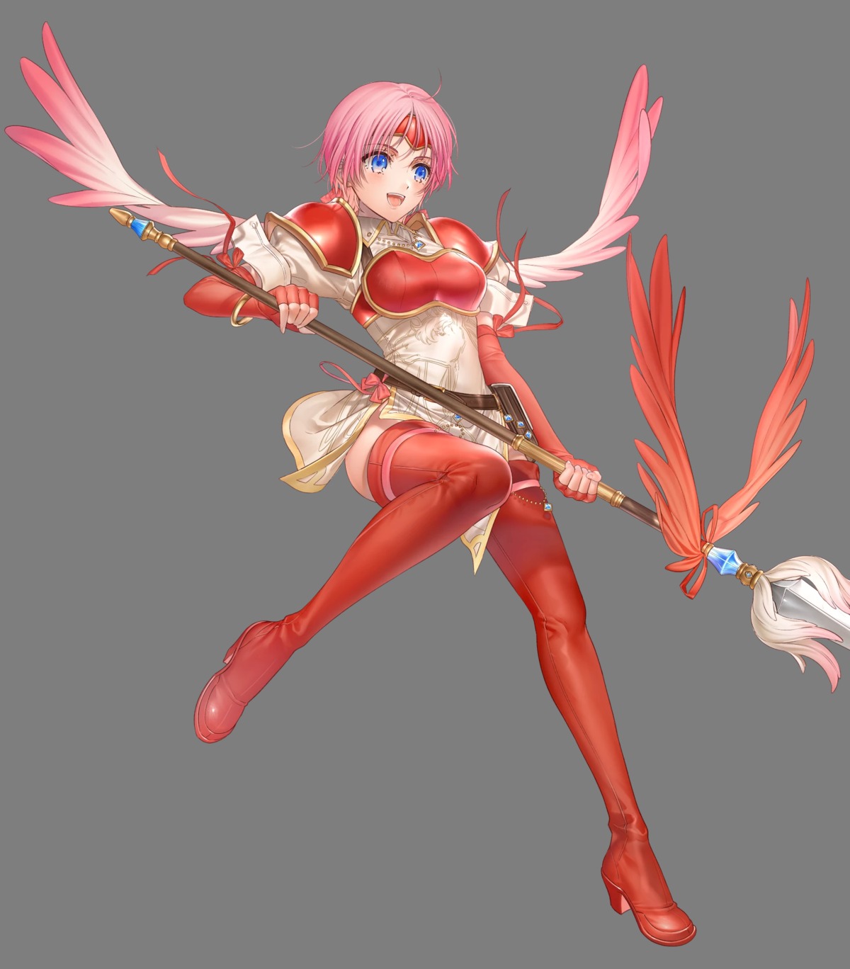 armor dress fire_emblem fire_emblem:_souen_no_kiseki heels kippu marcia nintendo thighhighs transparent_png weapon wings