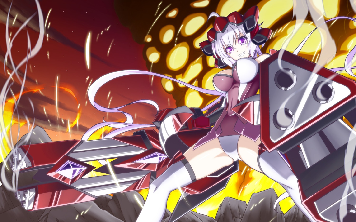 bodysuit h-new senki_zesshou_symphogear wallpaper yukine_chris