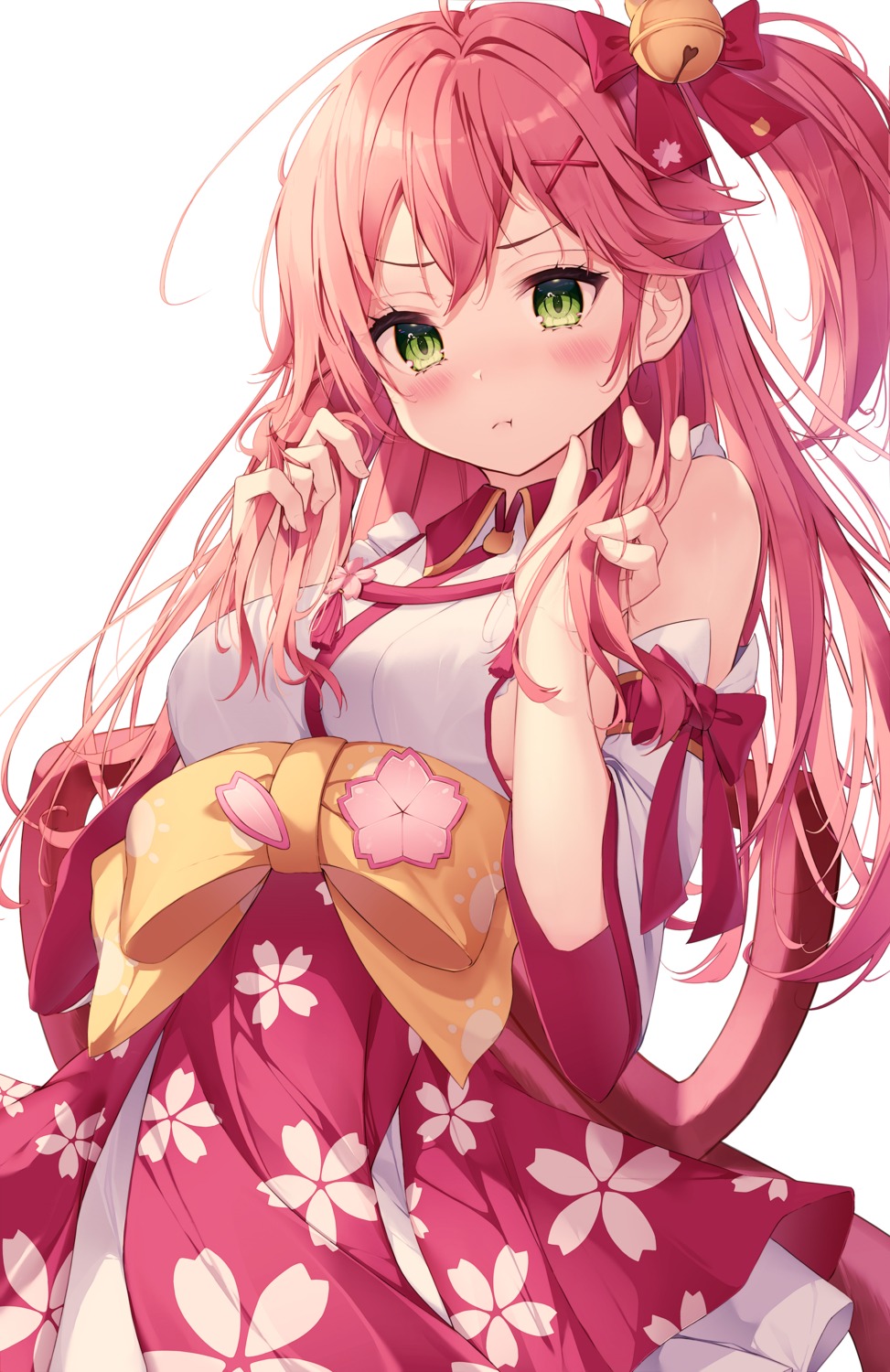 hololive japanese_clothes keis_(locrian1357) sakura_miko