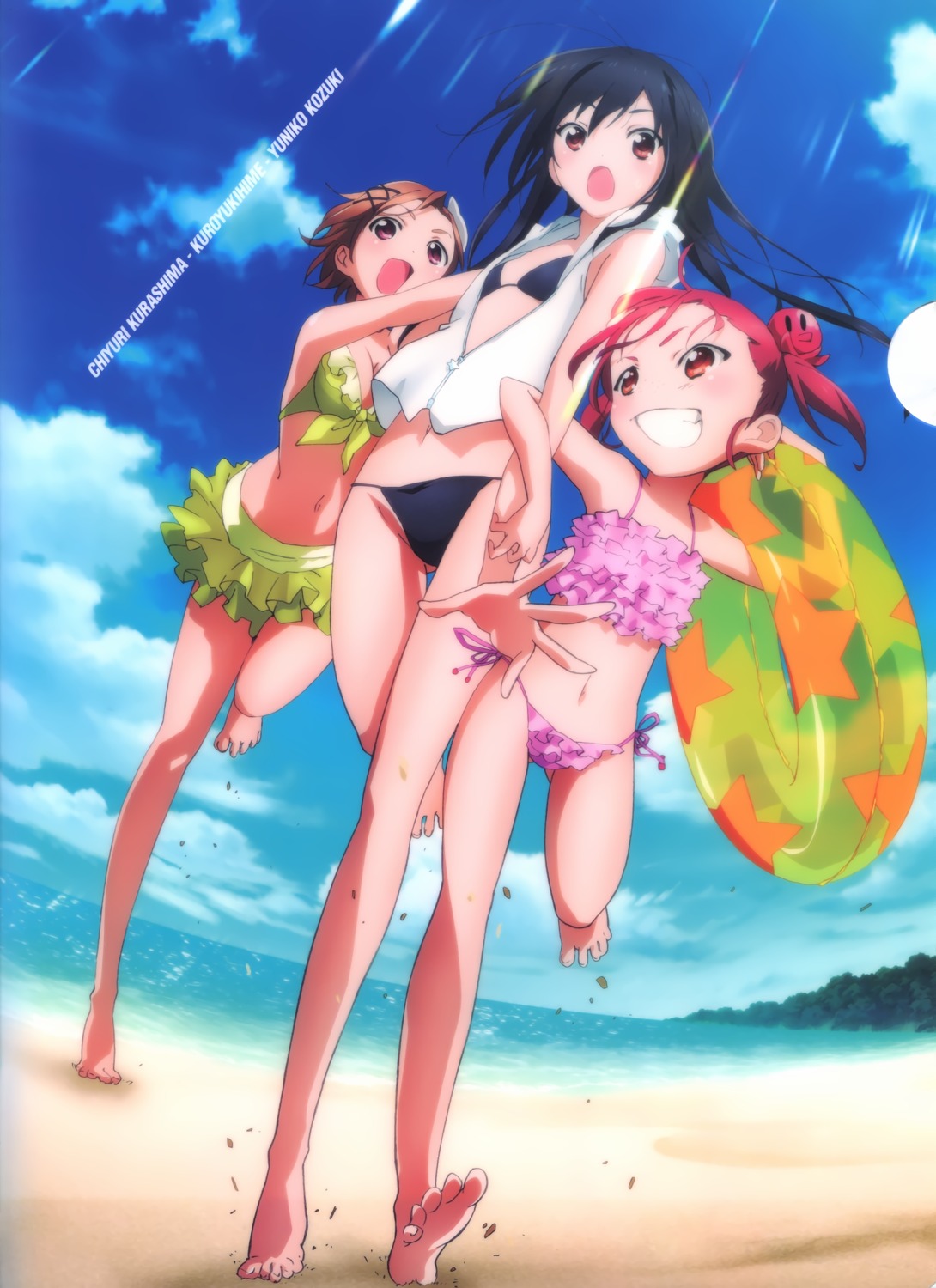 accel_world bikini cleavage kouzuki_yuniko kurashima_chiyuri kuroyukihime swimsuits