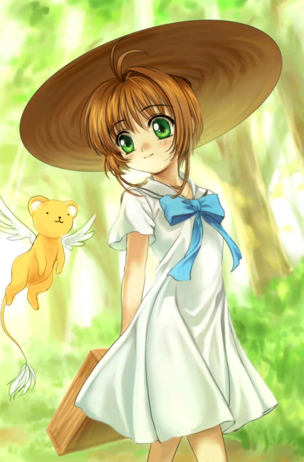 card_captor_sakura dress kerberos kinomoto_sakura moonknives summer_dress