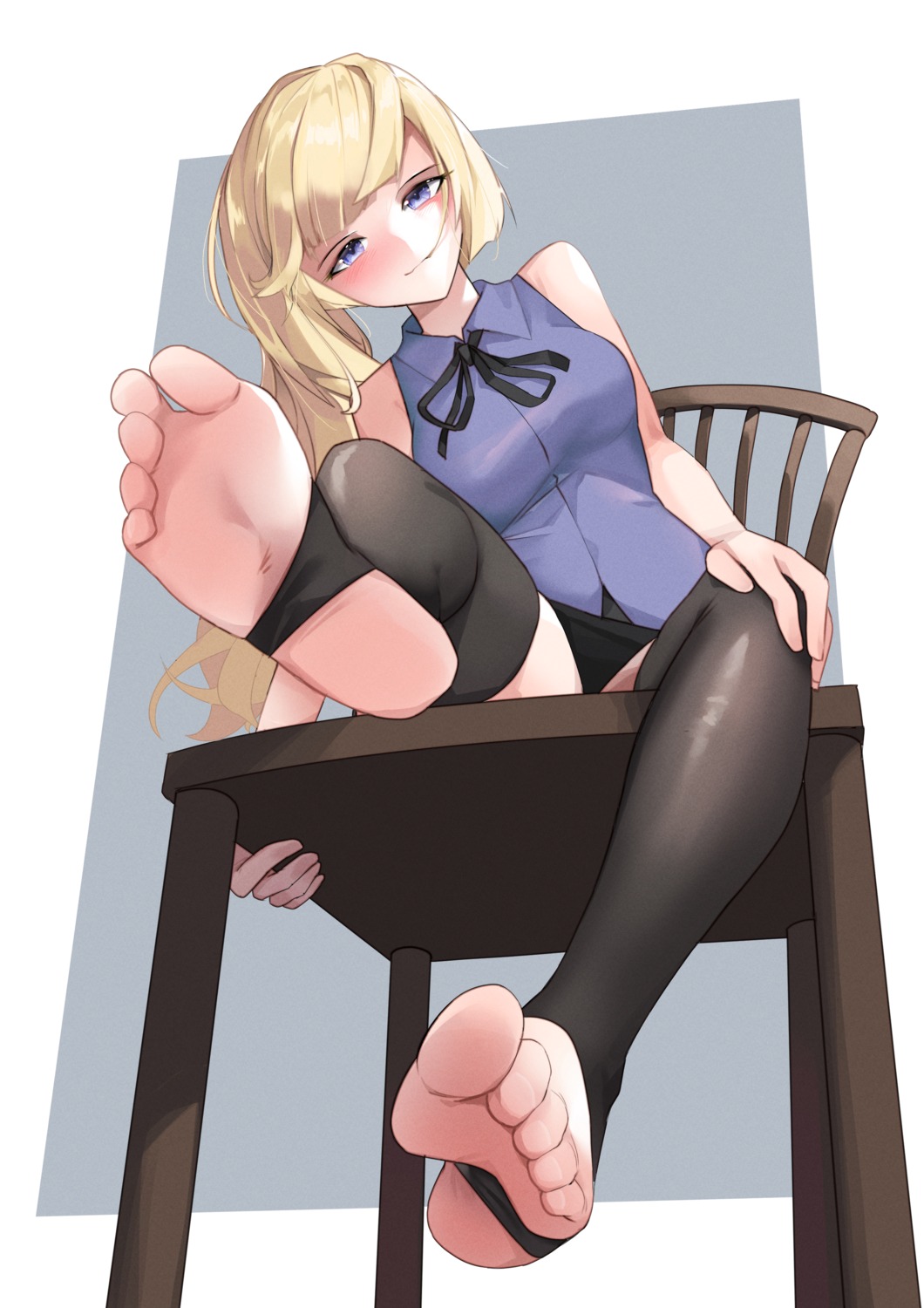 feet mmk skirt_lift thighhighs