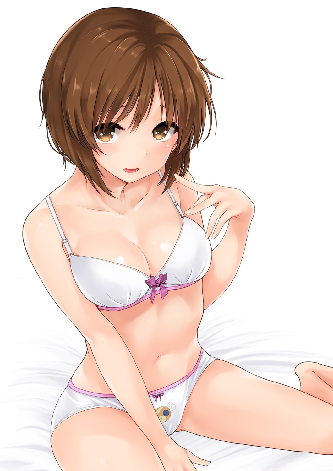 bra cleavage girls_und_panzer harino646 nishizumi_miho pantsu