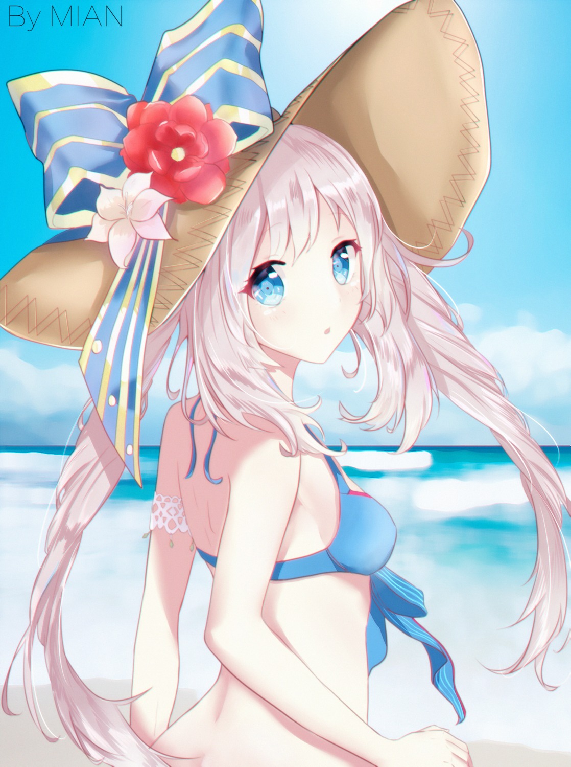 bikini_top fate/grand_order marie_antoinette_(fate/grand_order) mian.h swimsuits