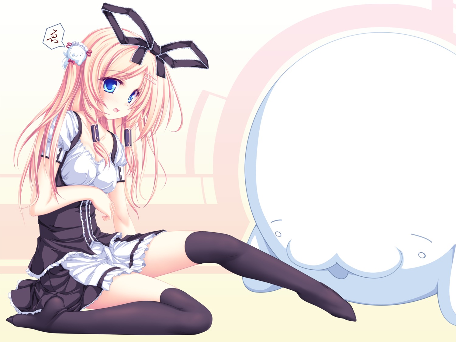 77 amane_ruru tenmaso thighhighs wallpaper whirlpool