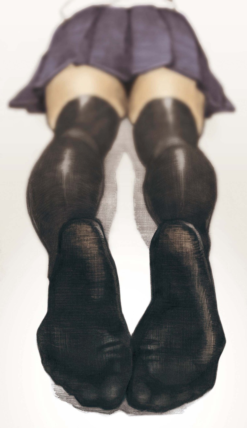 feet seifuku thighhighs yom