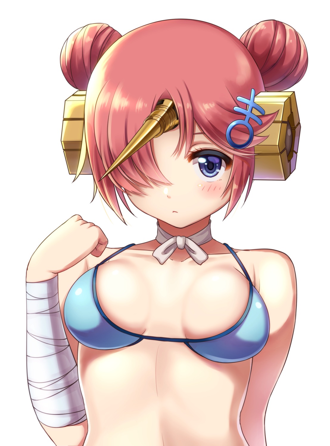 bandages bikini_top fate/apocrypha fate/grand_order fate/stay_night frankenstein's_monster_(fate) horns rariemonn swimsuits