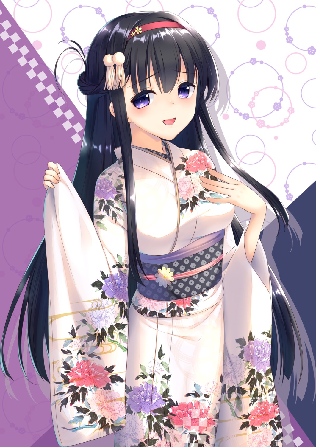 kimono miyashita_maka nijouin_hazuki riddle_joker