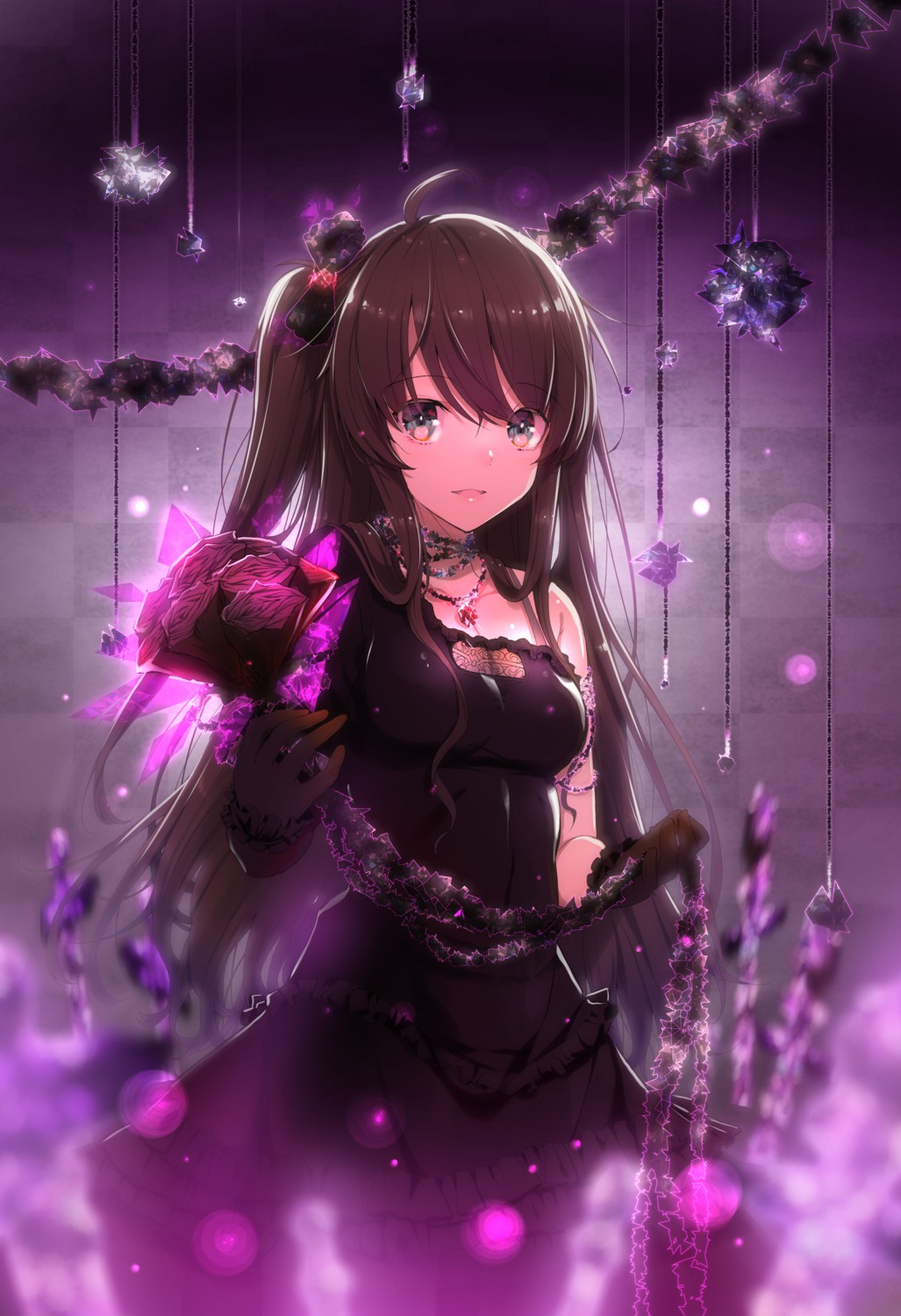 akahito cleavage dress gothic_lolita lolita_fashion tamasaka_makoto tokyo_7th_sisters