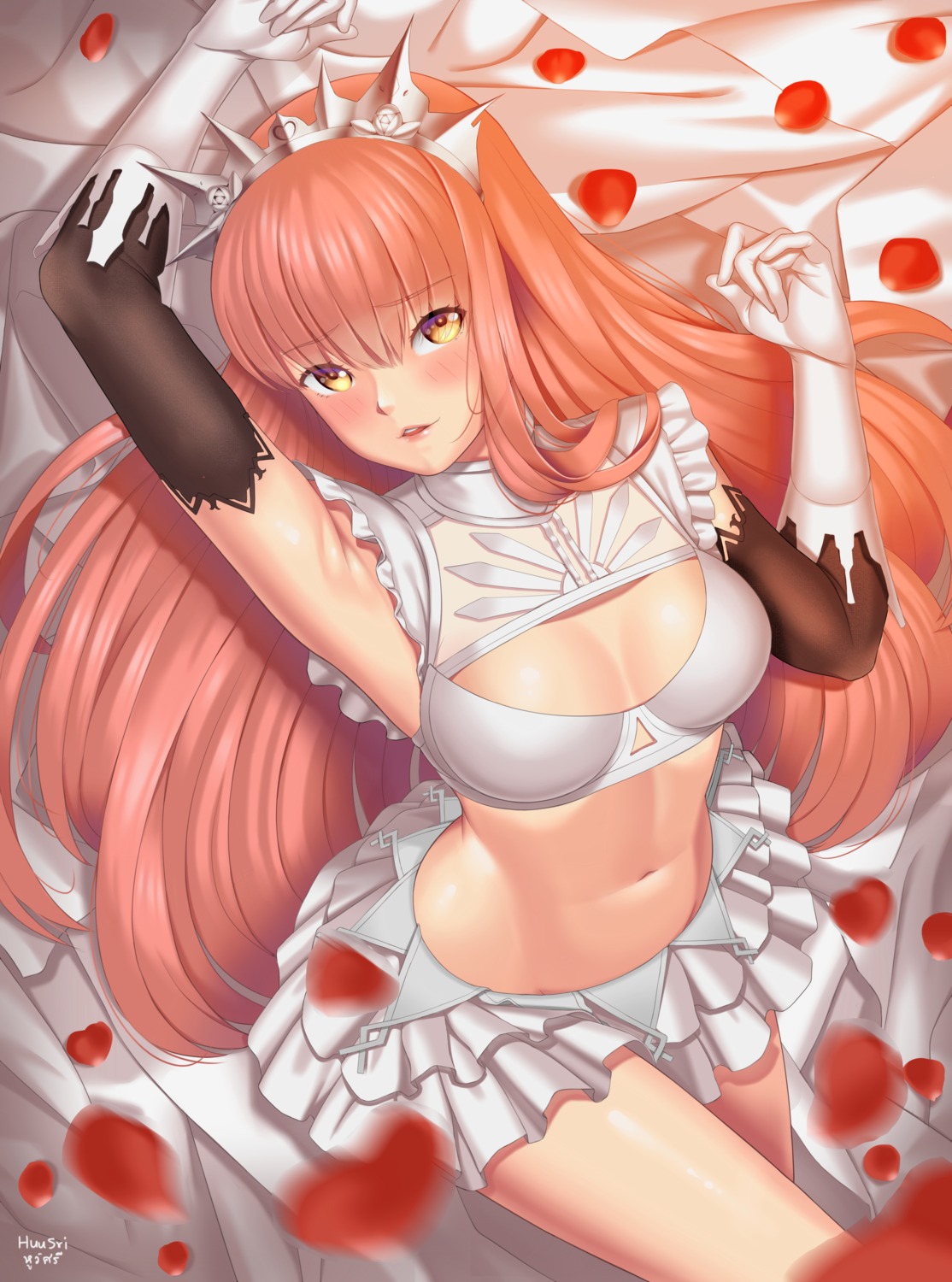 bra fate/grand_order huusri medb_(fate/grand_order) skirt_lift