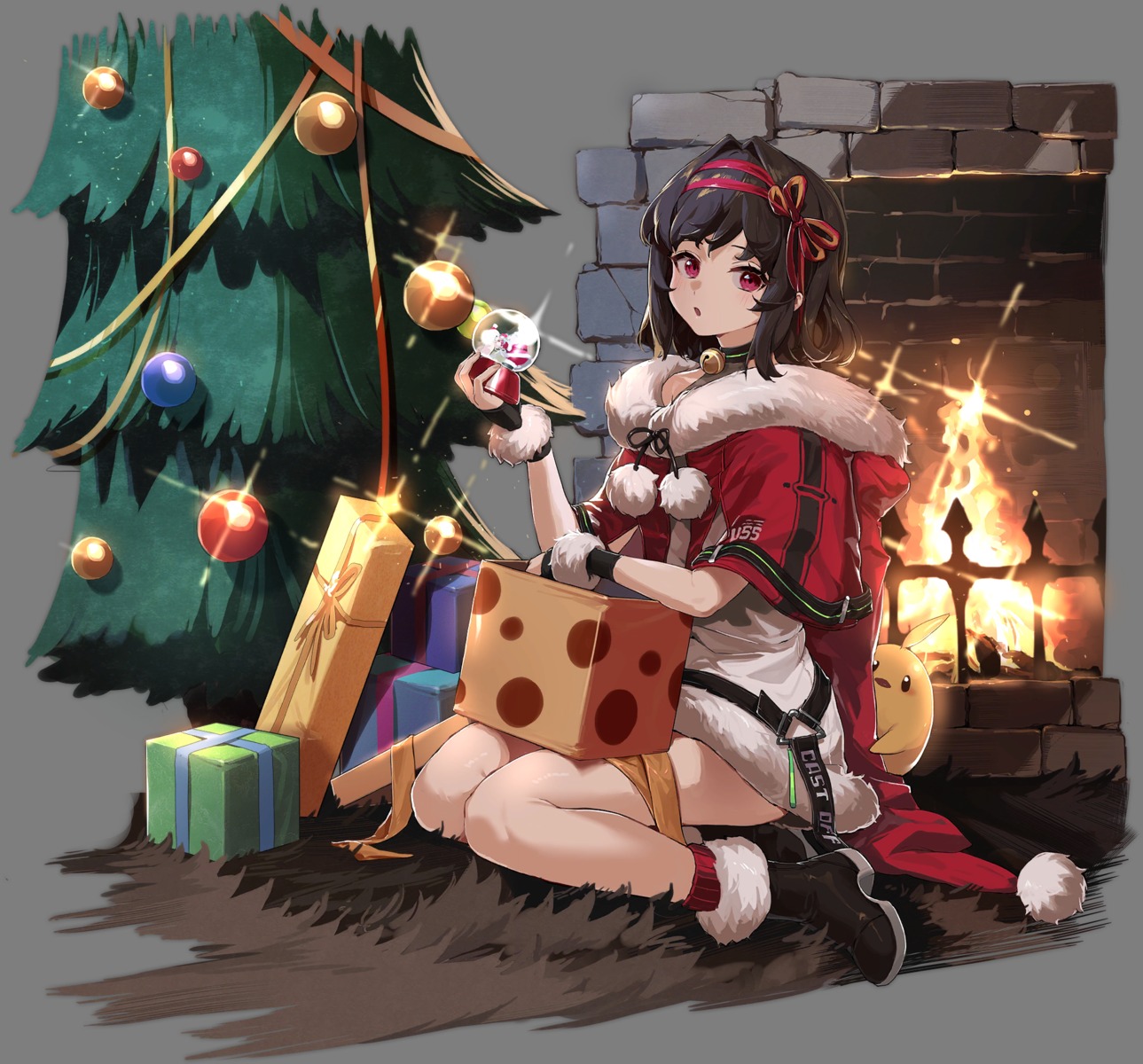 azur_lane christmas cooper_(azur_lane) dress manjuu_(azur_lane) shisantian transparent_png