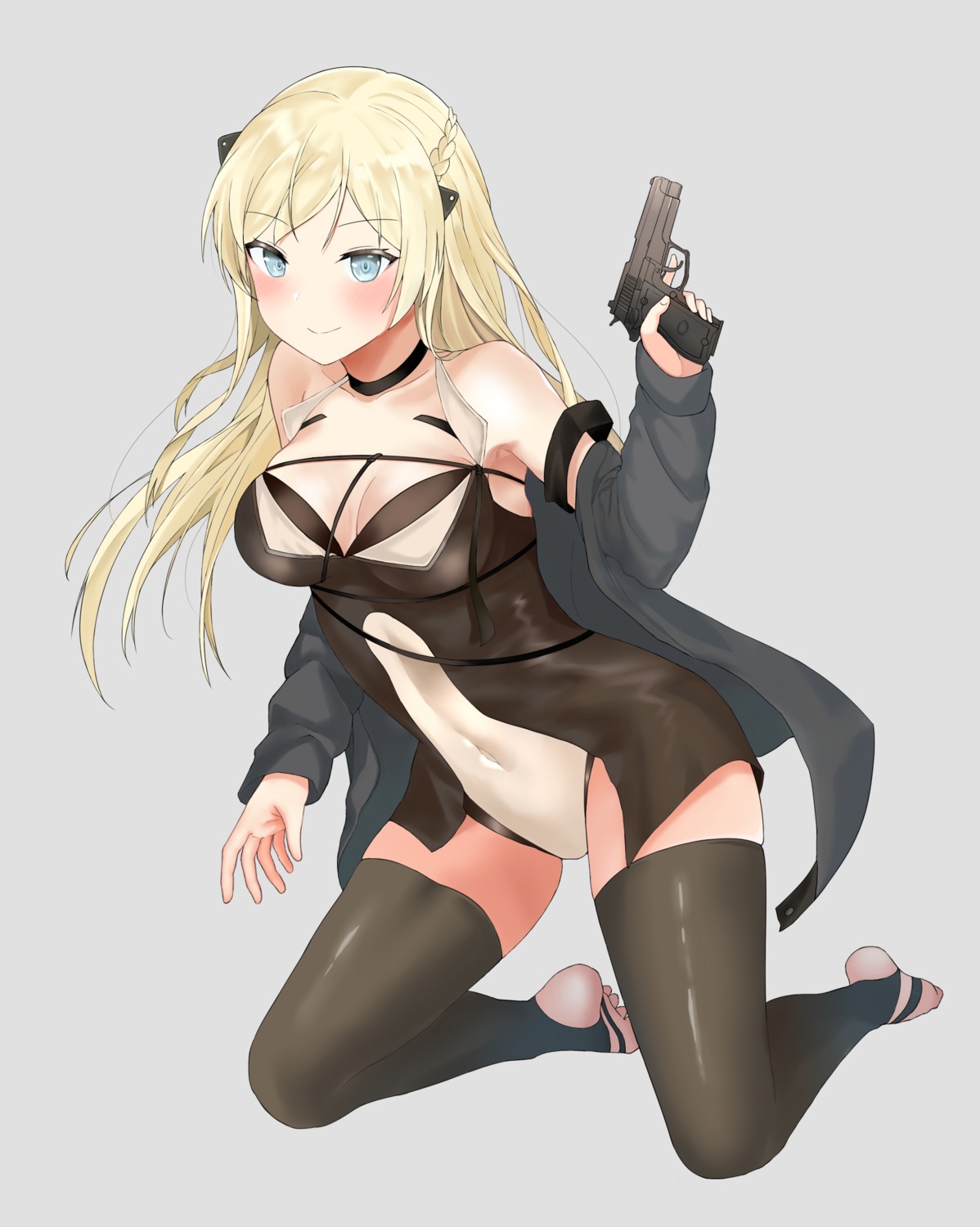 boxreeema girls_frontline gun k5_(girls_frontline) leotard thighhighs