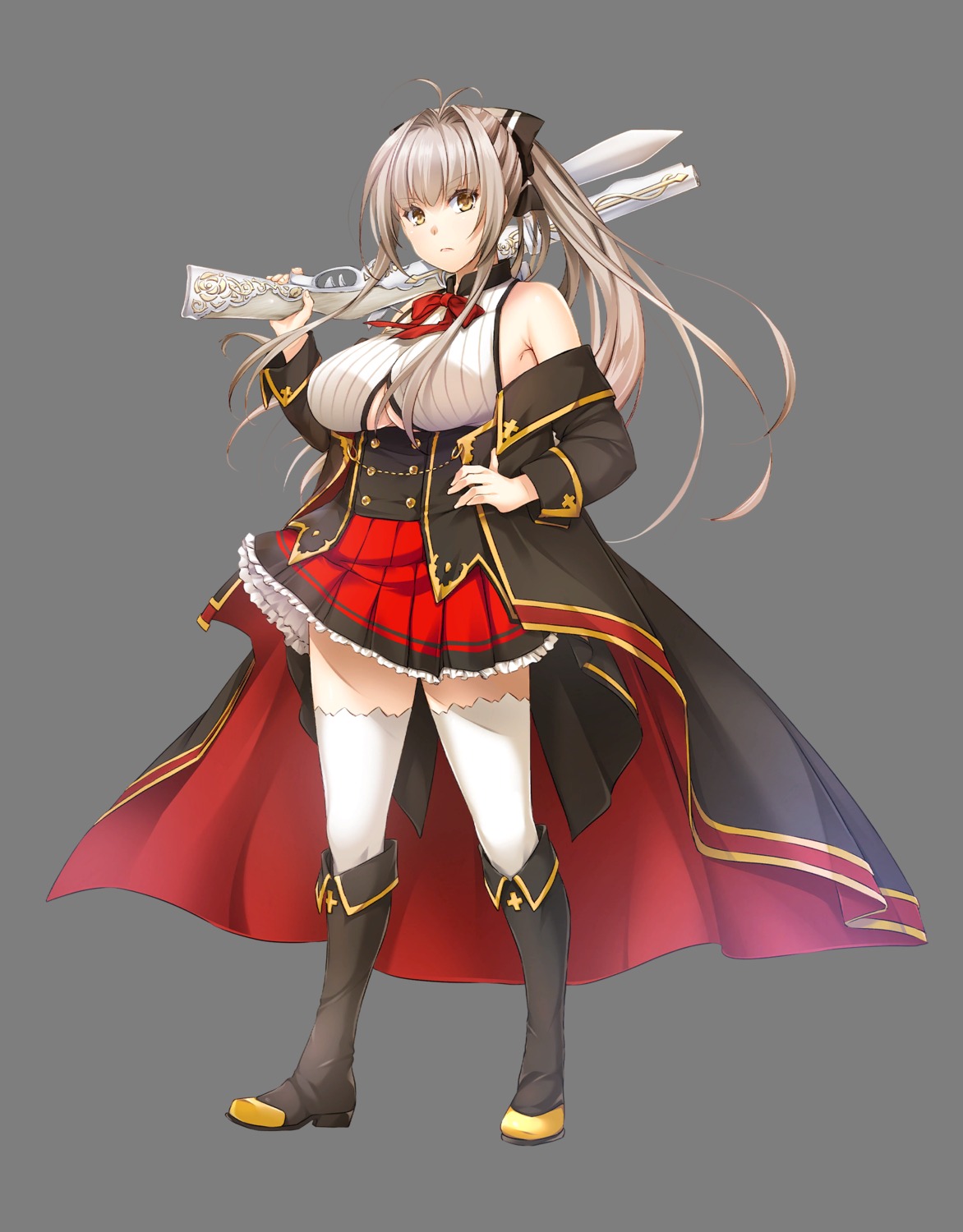 amagi_brilliant_park gun sento_isuzu tagme thighhighs transparent_png