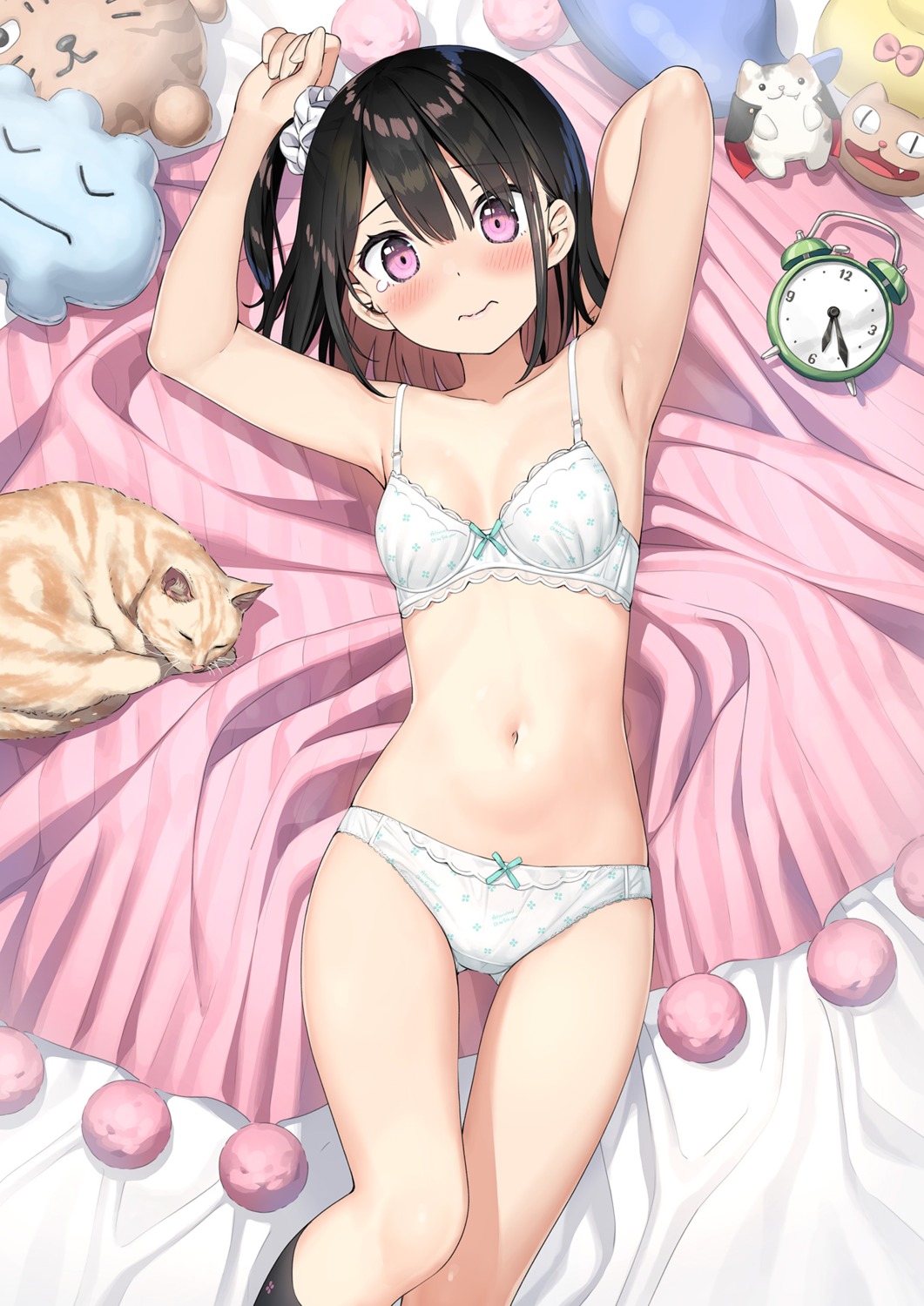 5_nenme_no_houkago bra kantoku lingerie neko pantsu shizuku_(kantoku)