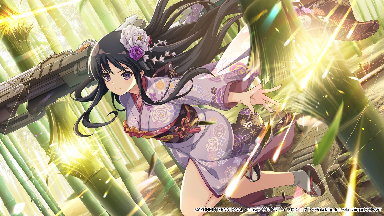 assault_lily assault_lily_last_bullet kimono shirai_yuyu tagme weapon