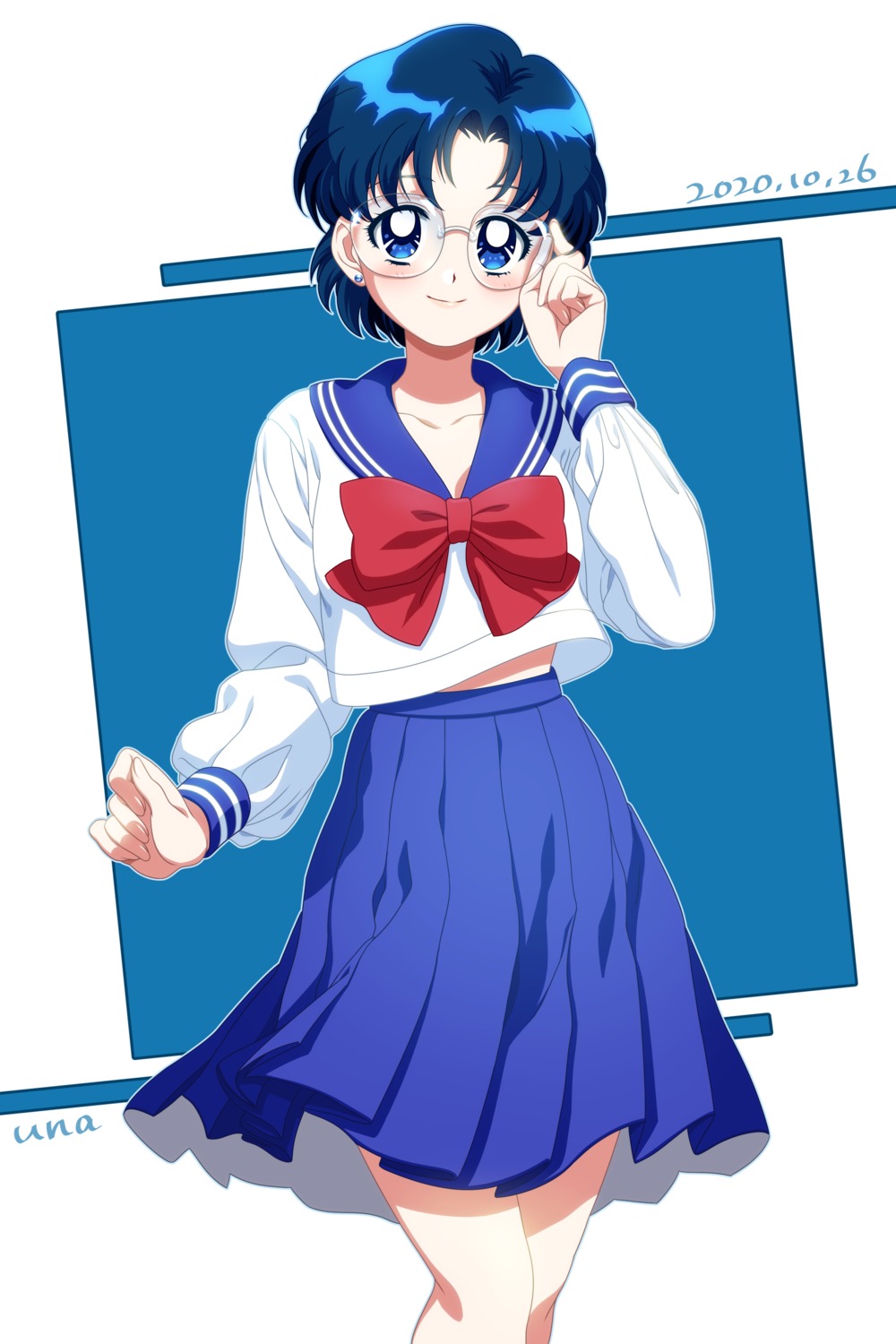 megane mizuno_ami sailor_moon seifuku tagme