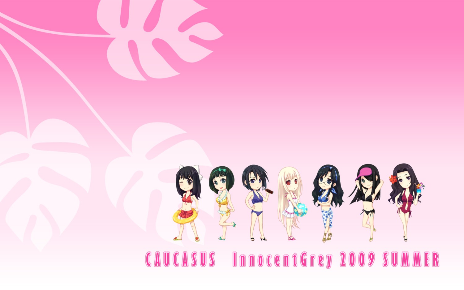 bikini caucasus chibi hiyama_akane innocent_grey kirihara_souko minakami_narumi nanatsuki_ai nanatsuki_maya nanatsuki_shion nanatsuki_venio swimsuits wallpaper