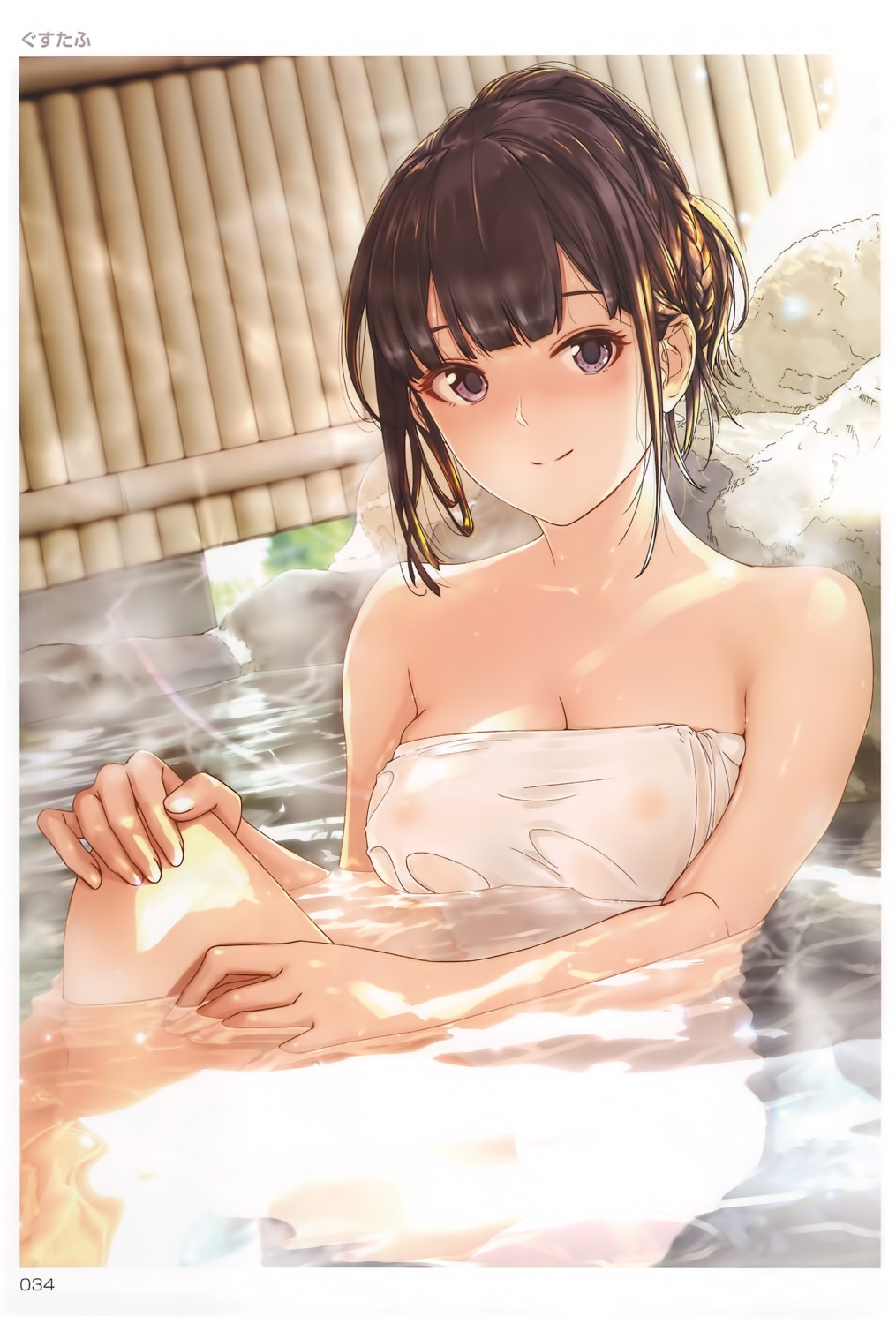 bathing gustav naked onsen see_through toranoana towel wet