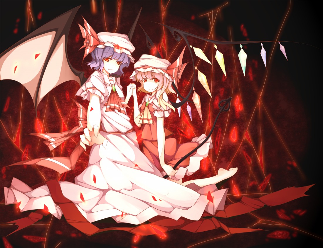 flandre_scarlet noirly remilia_scarlet touhou