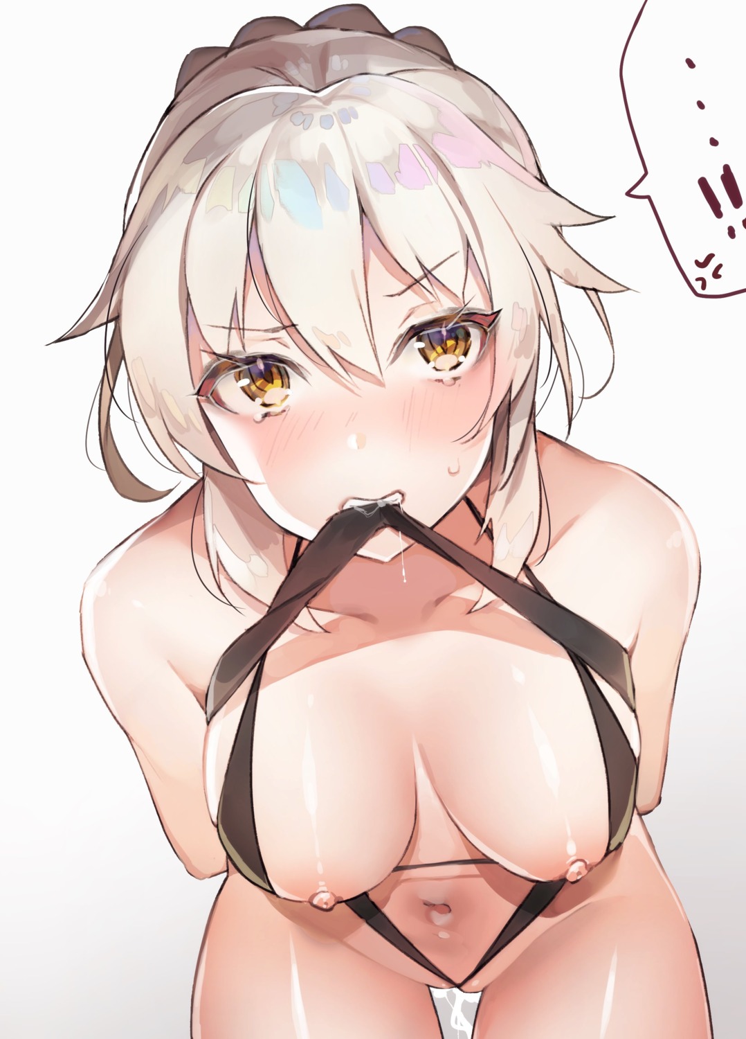 breasts fate/grand_order nipples pussy saber saber_alter yayoichi_(yoruyoru108)
