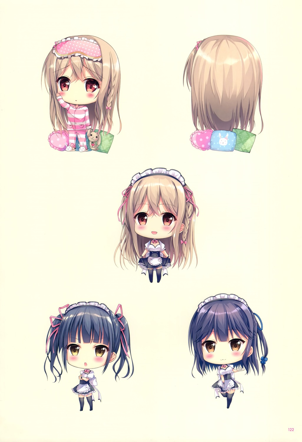 chibi kodama_haruka maeda_shiori nanami_yuuno twinbox twinbox_school