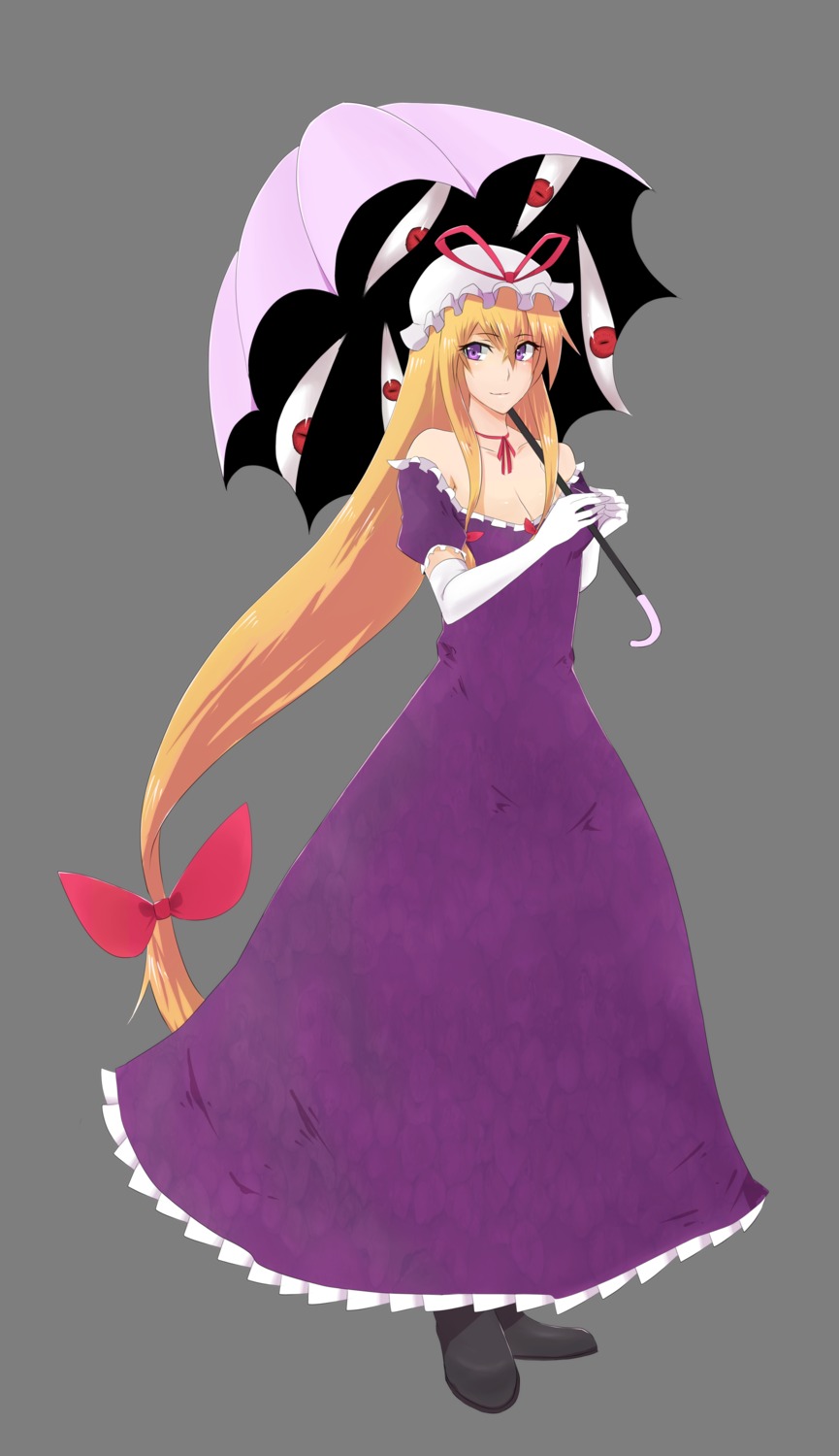 cleavage jont touhou transparent_png yakumo_yukari