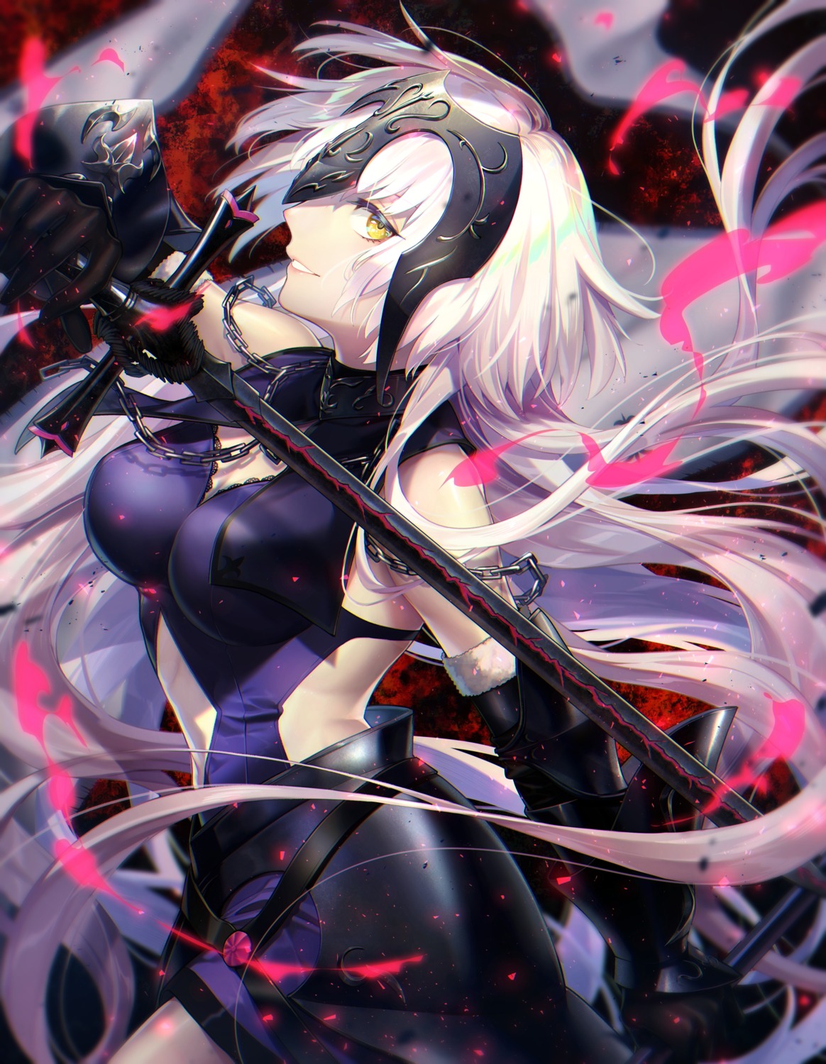 armor fate/grand_order jeanne_d'arc jeanne_d'arc_(alter)_(fate) noes sword