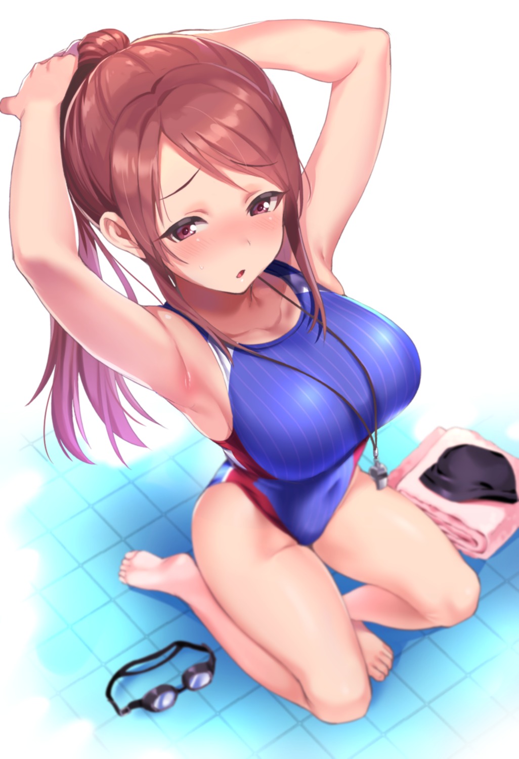 artist_revision mifune_miyu nanatsu swimsuits the_idolm@ster the_idolm@ster_cinderella_girls