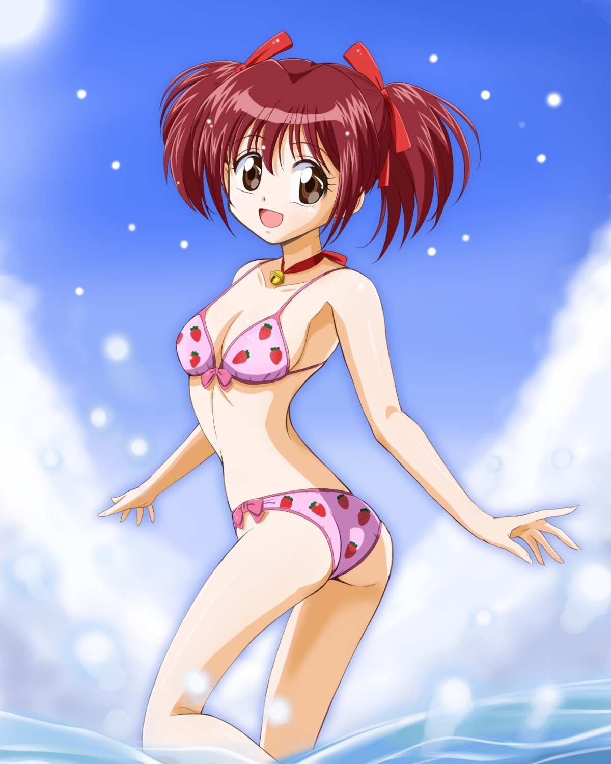 ass bikini cleavage kinfuji momomiya_ichigo swimsuits tokyo_mew_mew