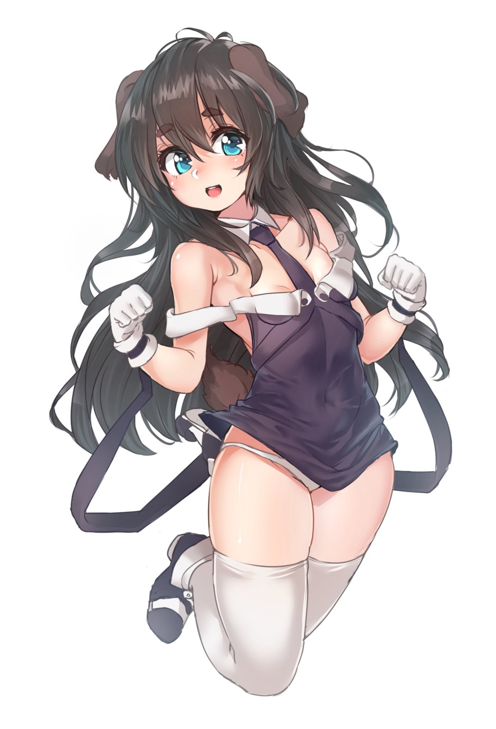 animal_ears cleavage dio_uryyy heels no_bra pantsu tail thighhighs