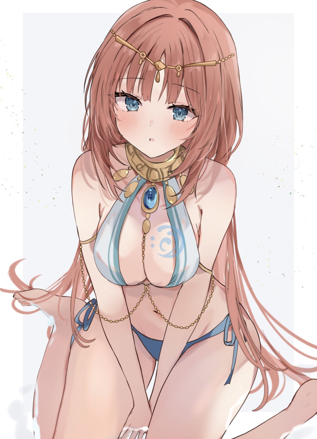 genshin_impact maruro nilou no_bra pantsu see_through string_panties tattoo