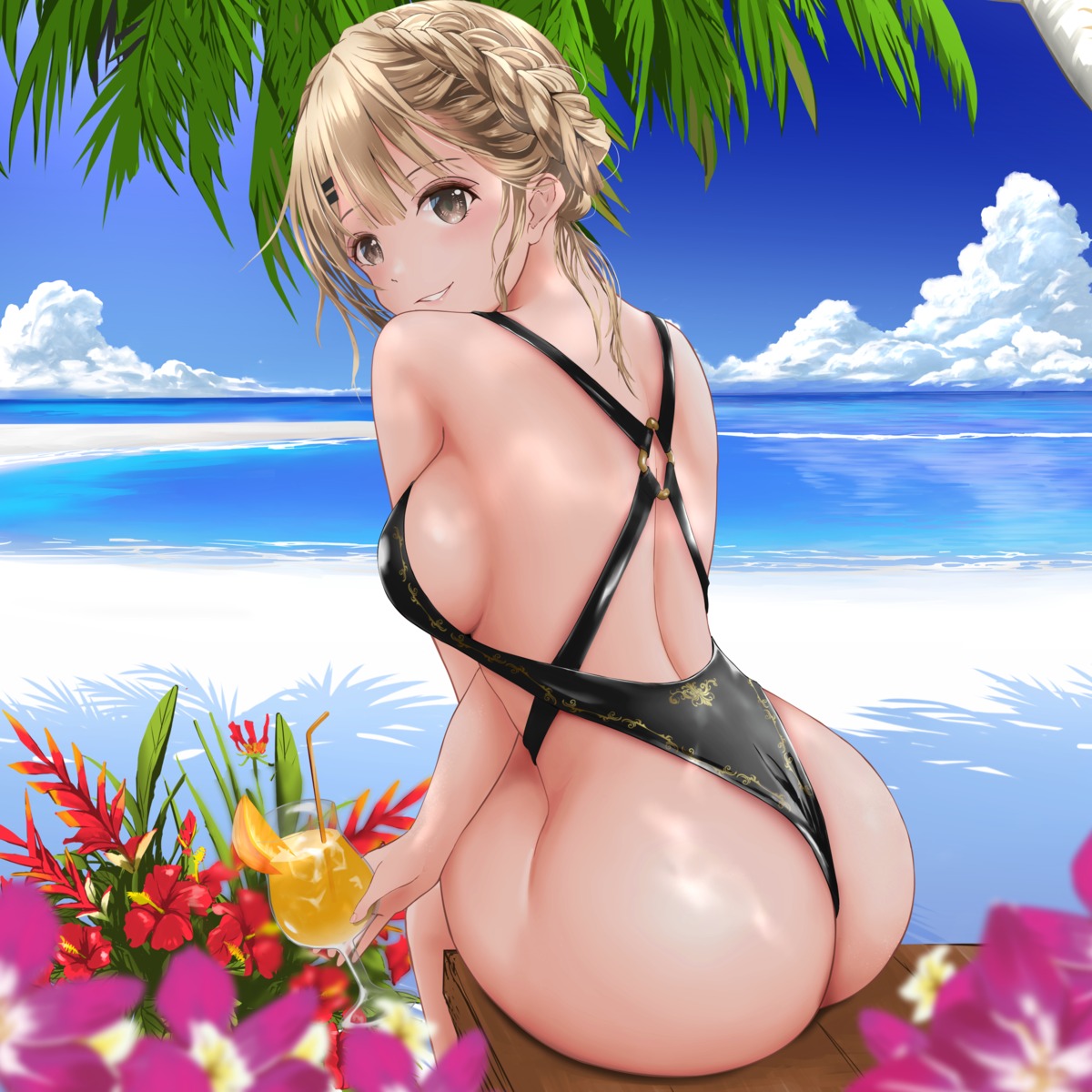 ass gibun_(sozoshu) swimsuits thong