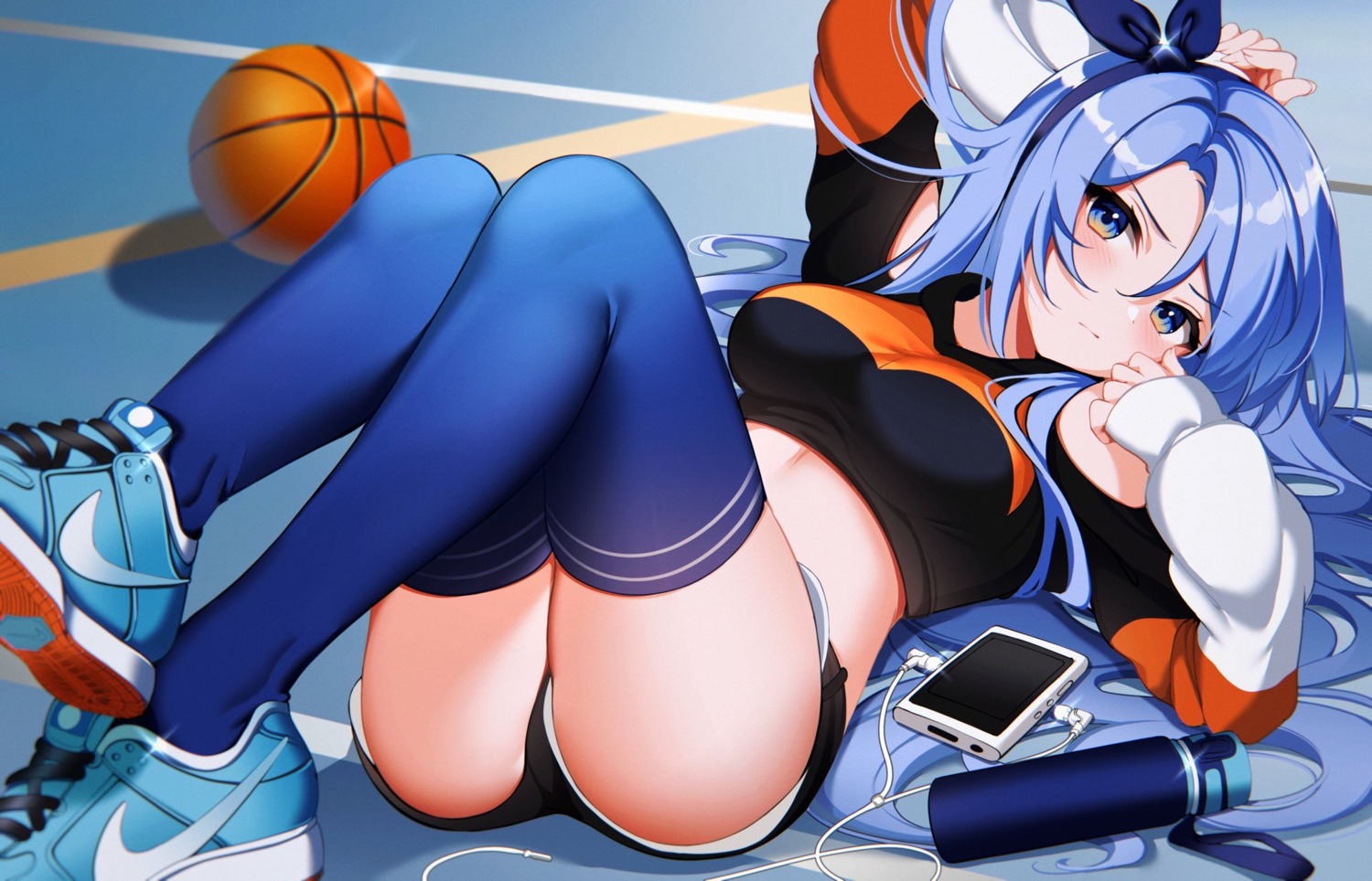 basketball kiyochii minah_(chaesu) pantsu thighhighs