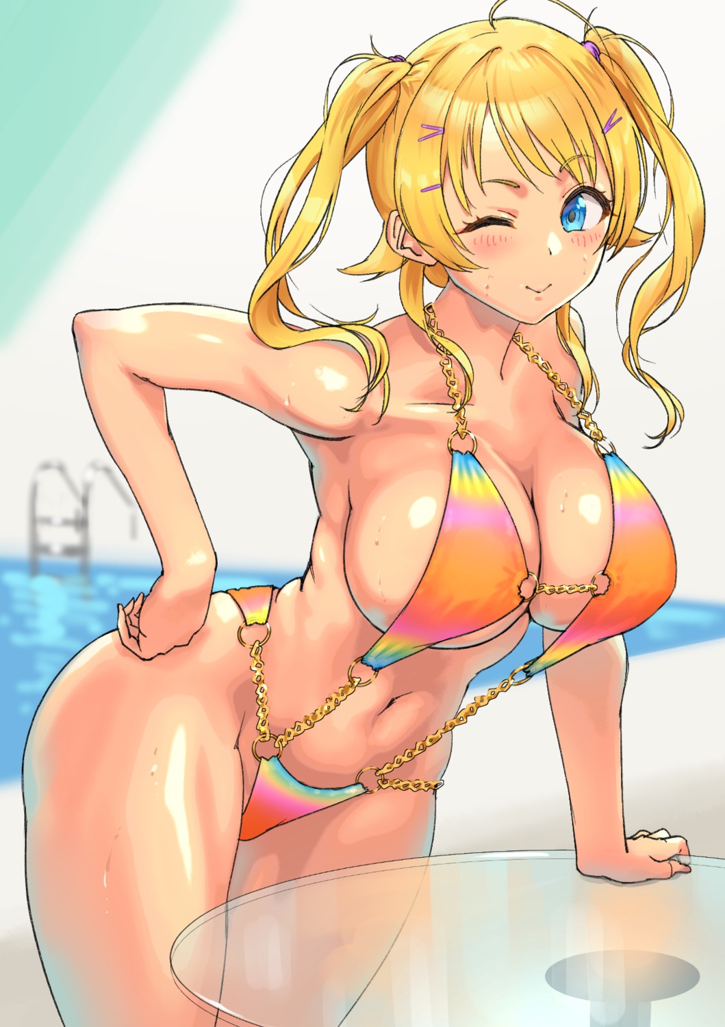 bikini dokiyuri hachimiya_meguru swimsuits the_idolm@ster the_idolm@ster_shiny_colors