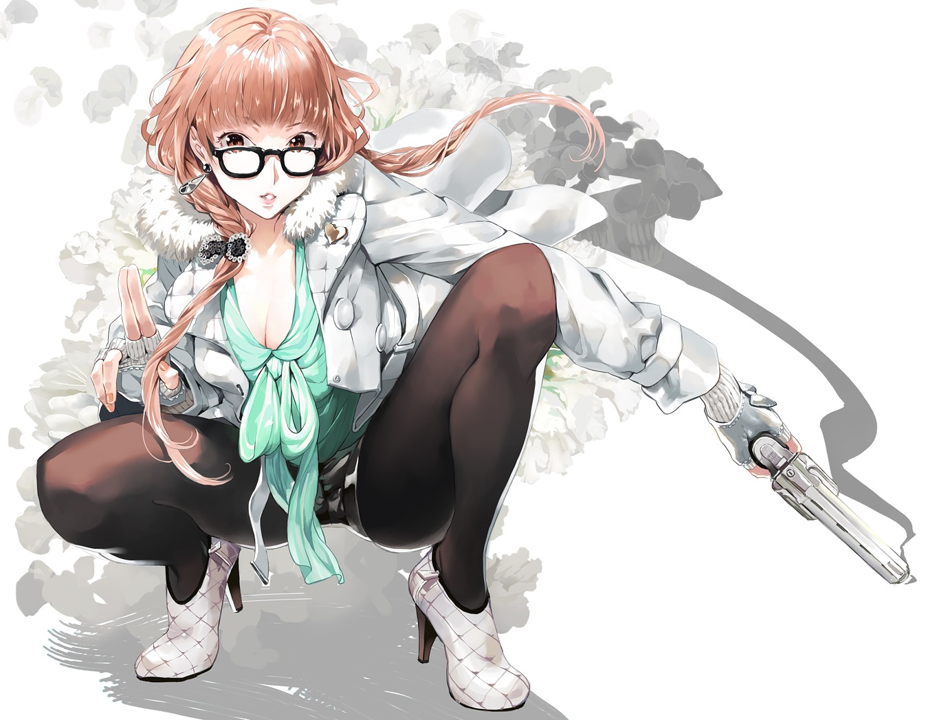 cleavage gun megane pantyhose pe-san