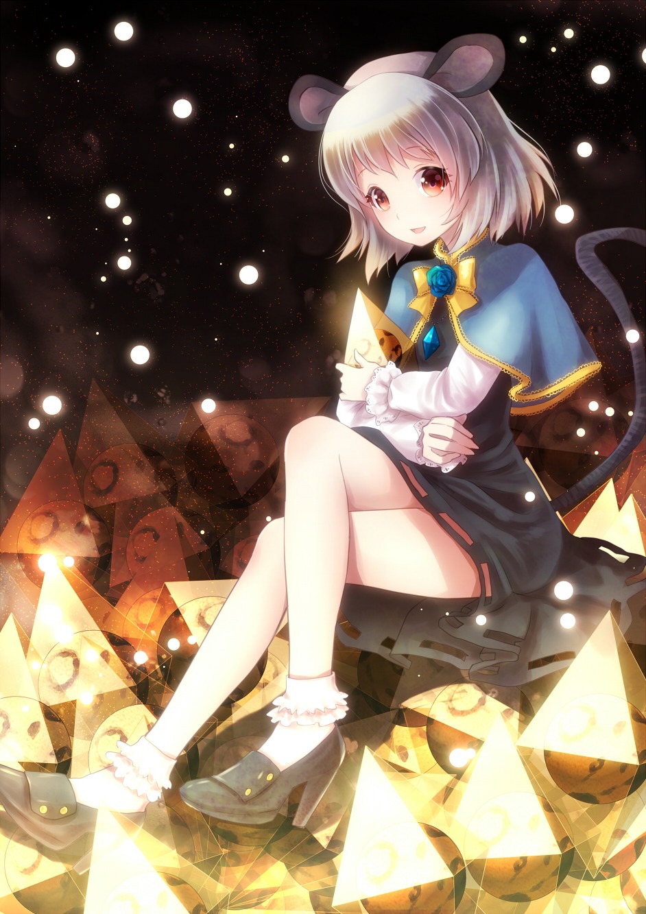 animal_ears dress nazrin nunucco tail touhou