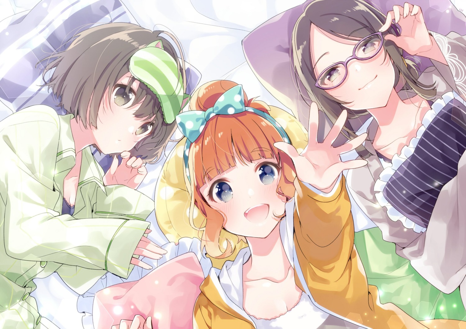 bra cleavage megane open_shirt pajama u35