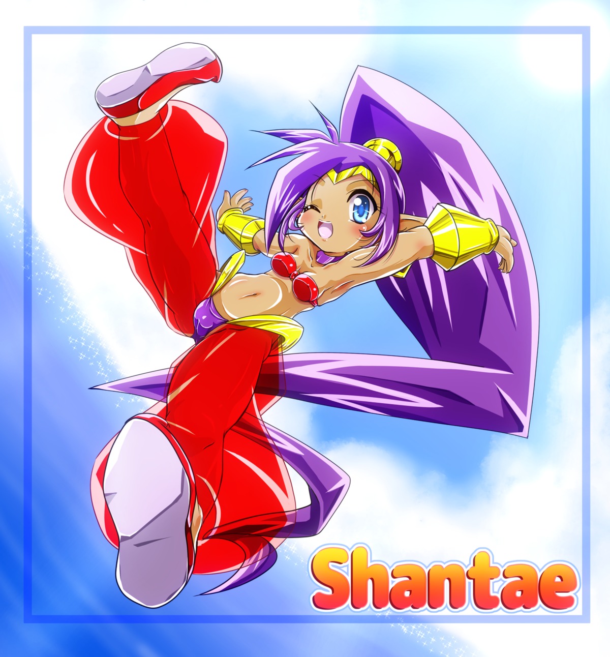 cameltoe no_bra pointy_ears see_through shantae shantae_(character) tagme