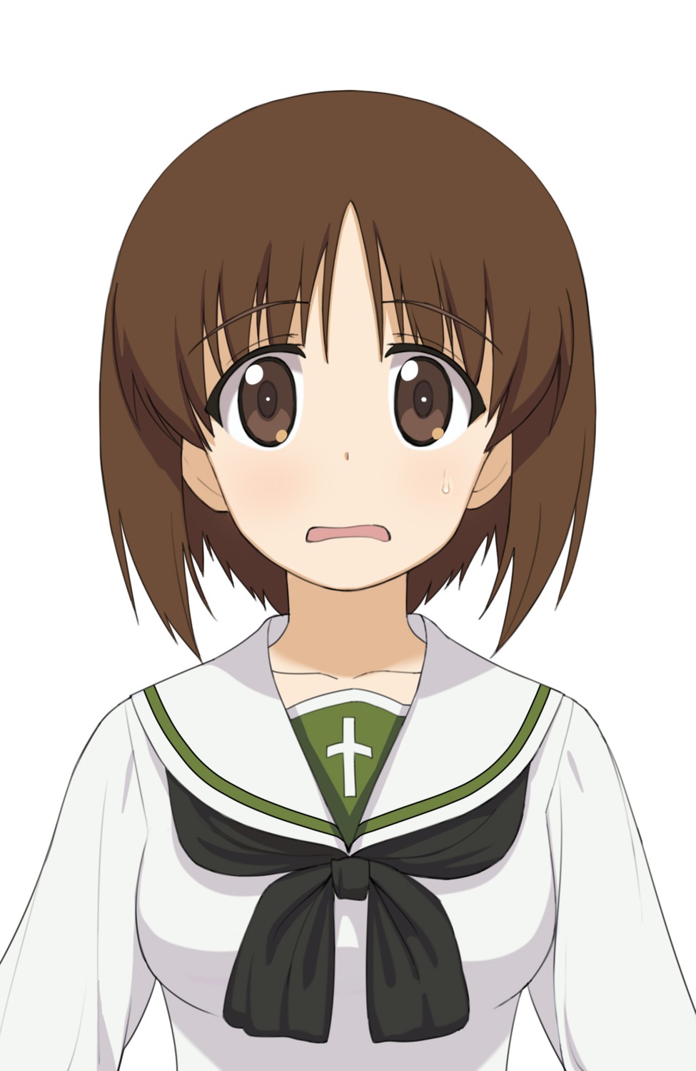 a1 girls_und_panzer initial-g nishizumi_miho seifuku