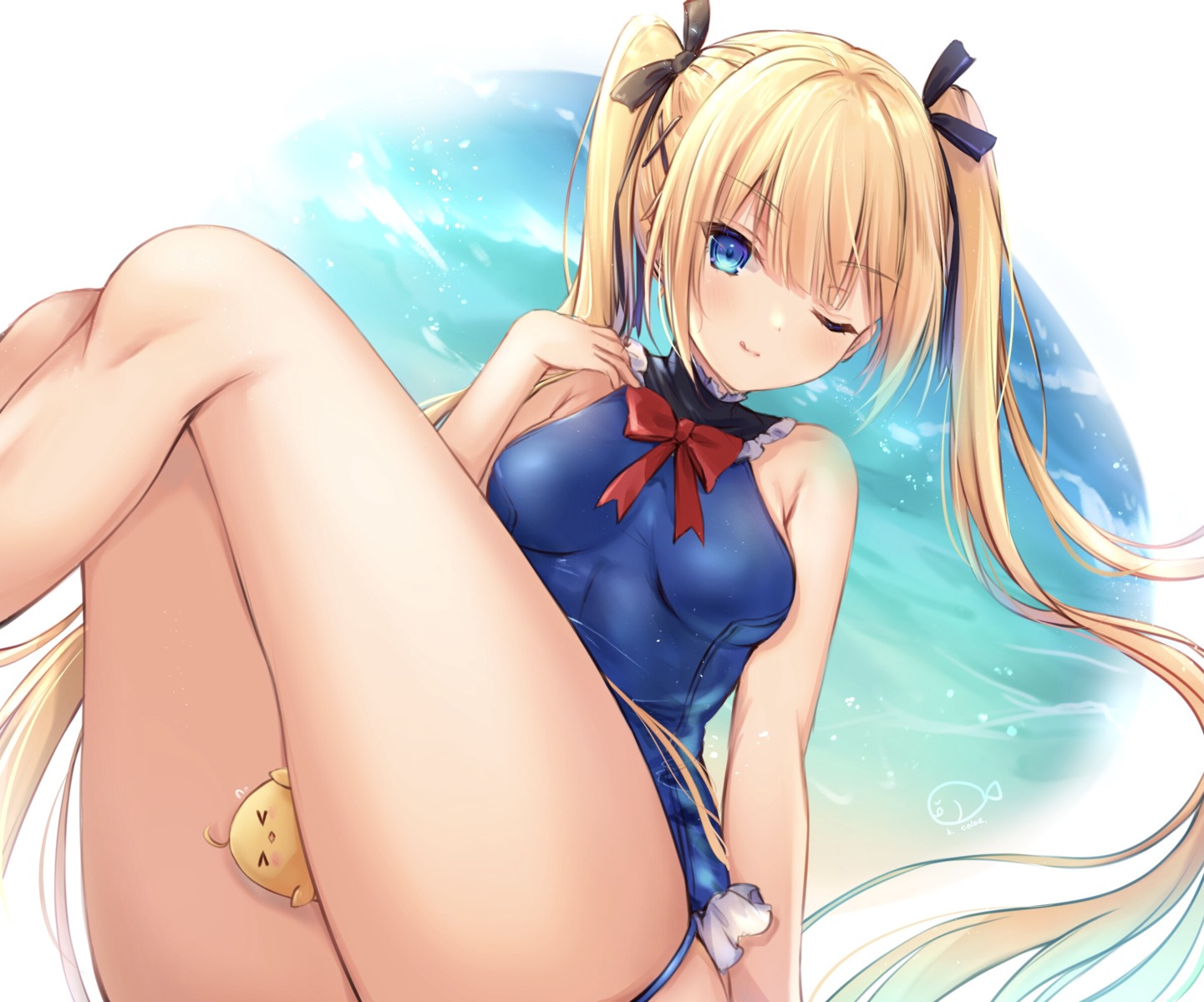 azur_lane crossover dead_or_alive dead_or_alive_xtreme_venus_vacation garter kiri_serea manjuu_(azur_lane) marie_rose swimsuits