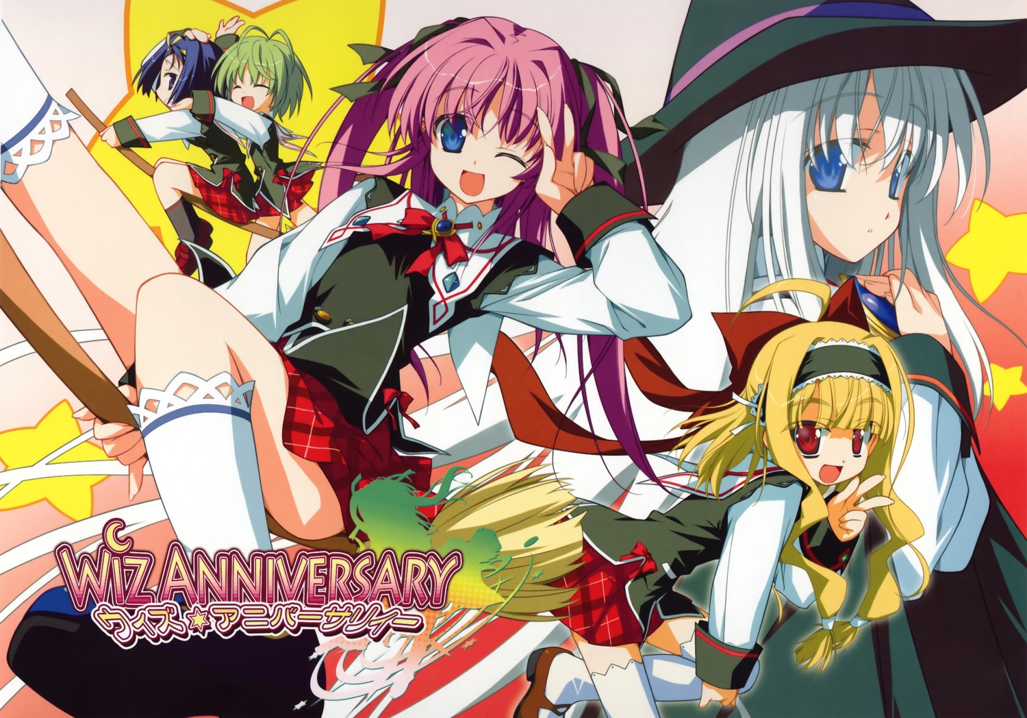 alice_alicetel_fernek charlott_camile_herlingum favorite flolium_blosselliand granitiana_cristia seifuku shida_kazuhiro sofiace_raphonitte thighhighs witch wiz_anniversary