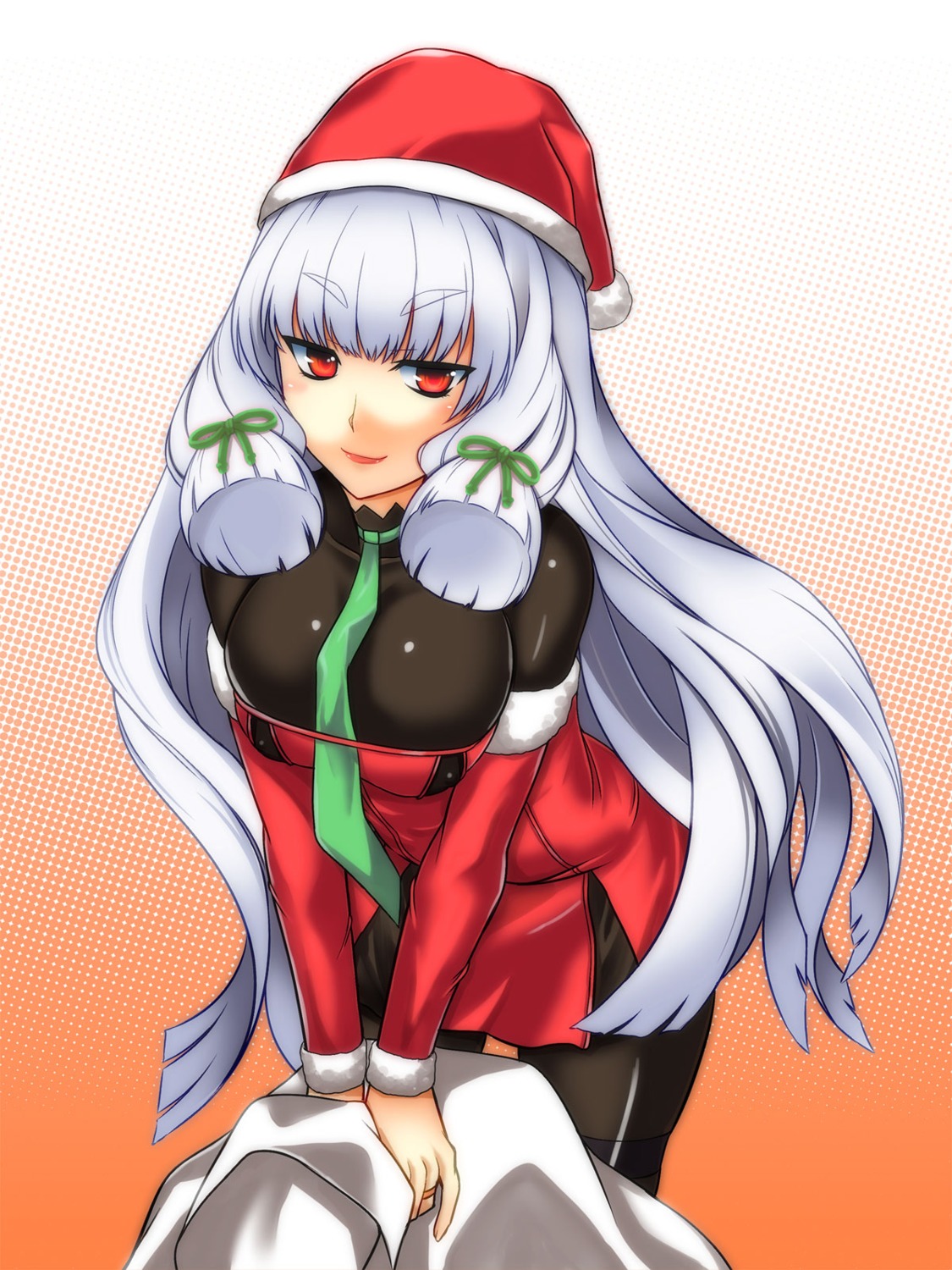 christmas dress kantai_collection murakumo_(kancolle) pantyhose tagme