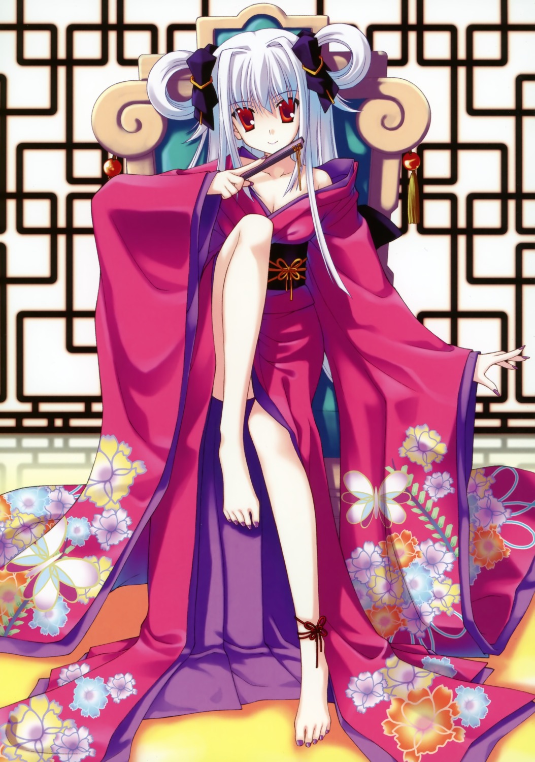 cleavage kimono nanao_naru