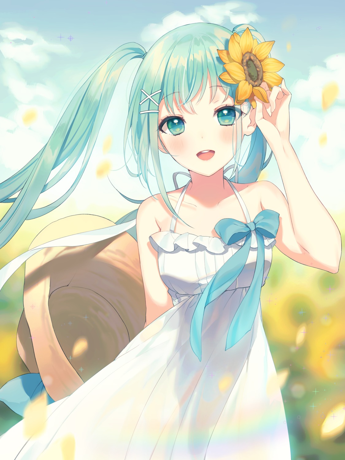 a20_(atsumaru) dress hatsune_miku summer_dress vocaloid