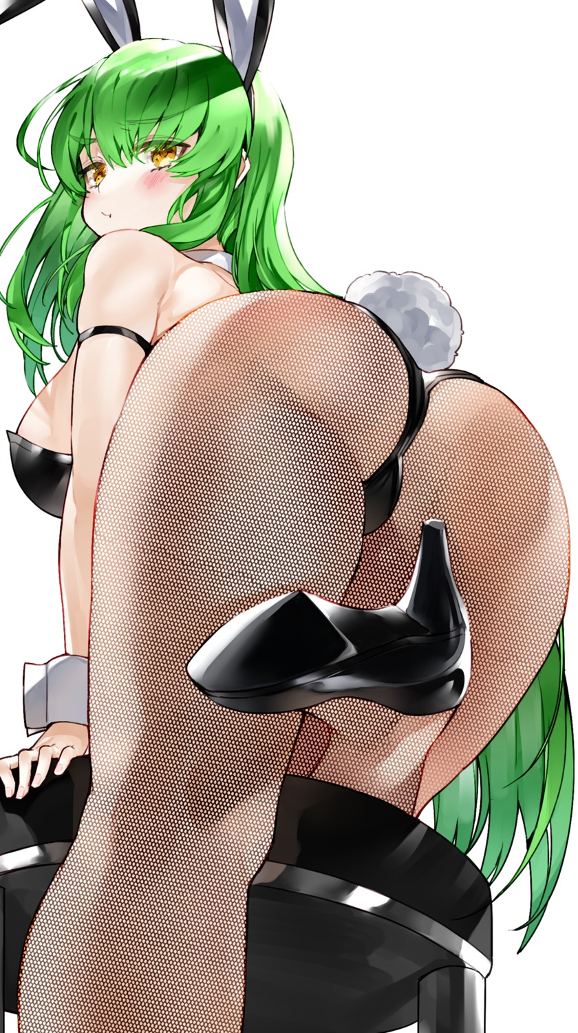 animal_ears ass bunny_ears bunny_girl c.c. code_geass fishnets garter heels kou_mashiro pantyhose tail