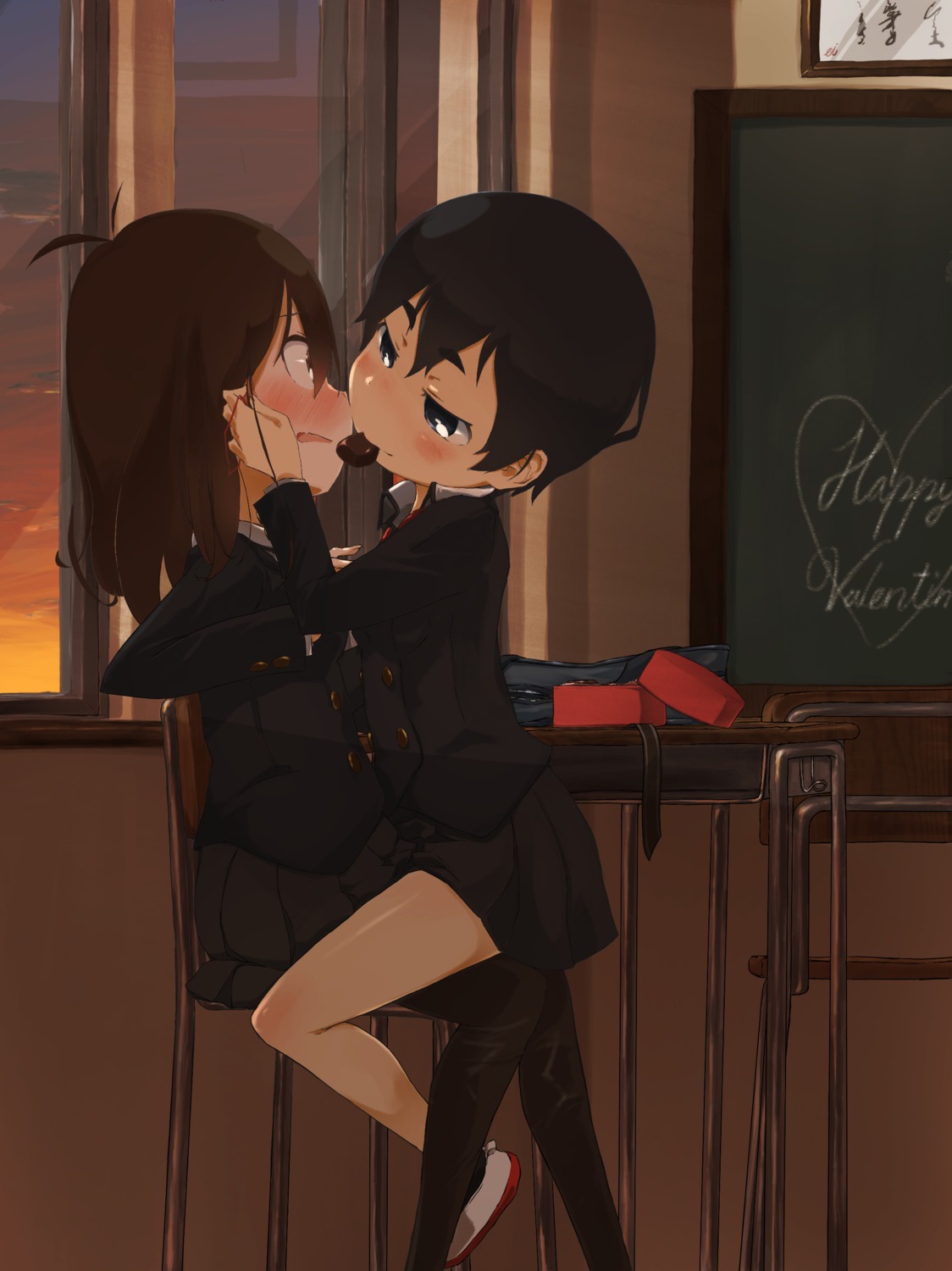 ei_(ss4) pantyhose seifuku valentine yuri