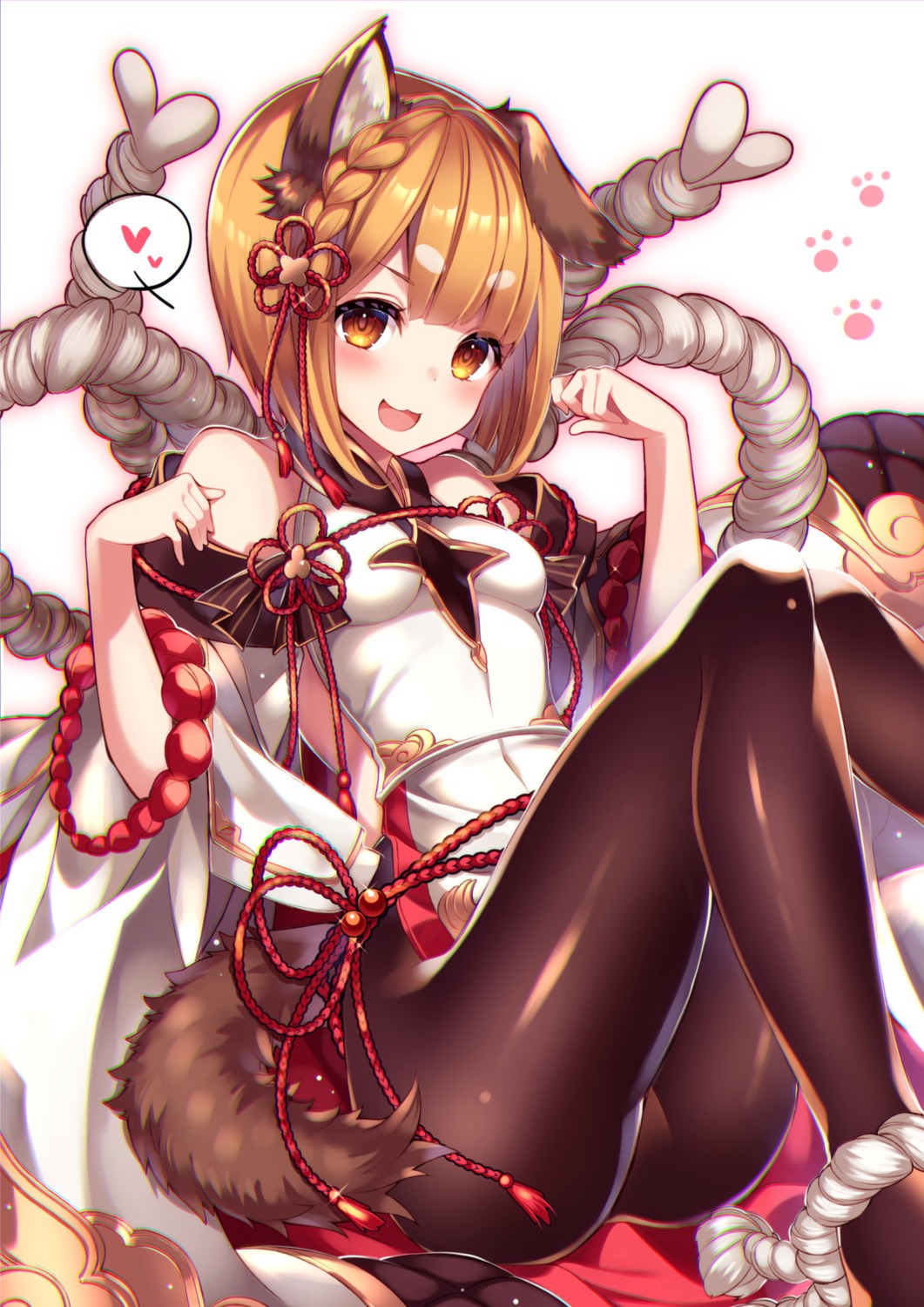 animal_ears granblue_fantasy homadelic inumimi pantyhose tail vajra_(granblue_fantasy)