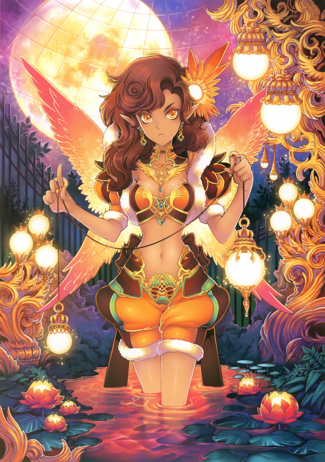 butterfly_dream cleavage elf nardack pointy_ears wings