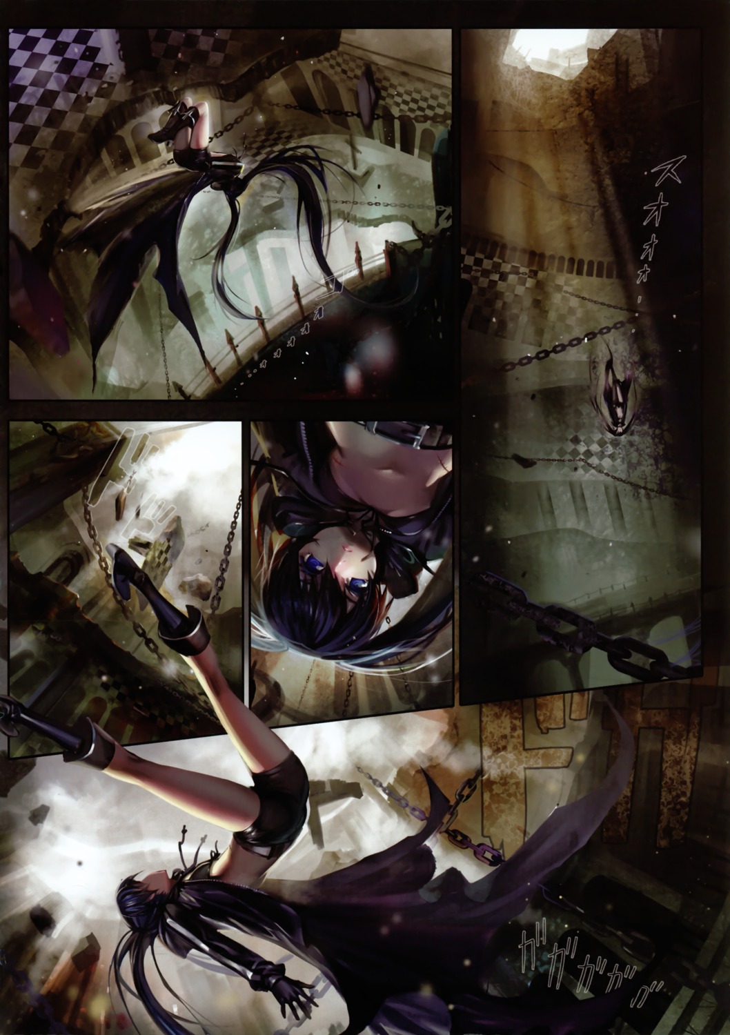 alphonse black_rock_shooter black_rock_shooter_(character) vocaloid white_datura