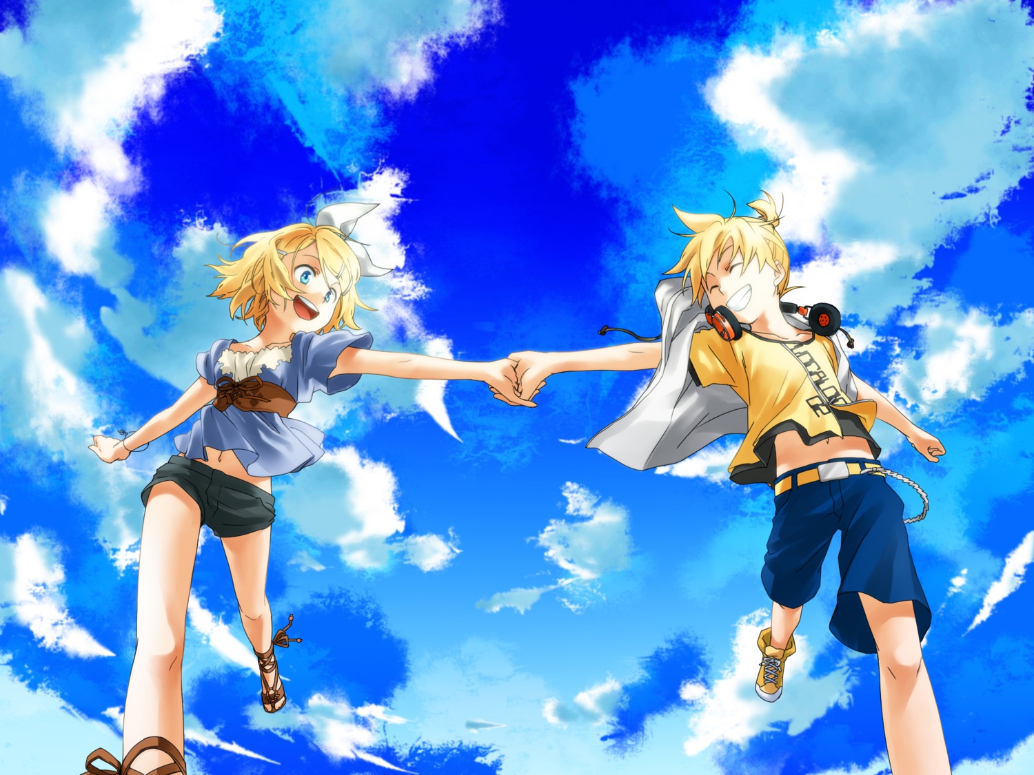 junji kagamine_len kagamine_rin vocaloid